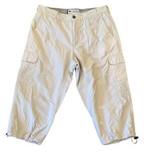 Columbia Women's Titanium Packable Hiking Cargo Capri Pants Khaki Size 8